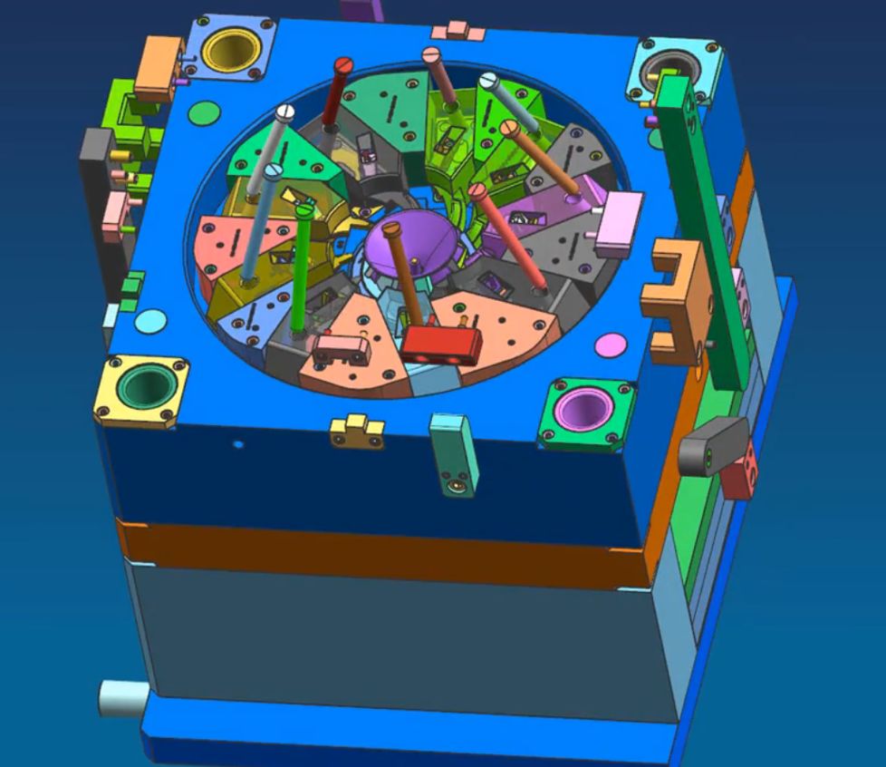 加工中心這套葉輪模具如何設計？如何脫模？(圖5)